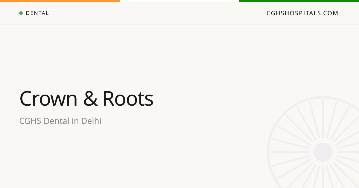 Crown & Roots (Delhi) — CGHS Empanelled Dental
