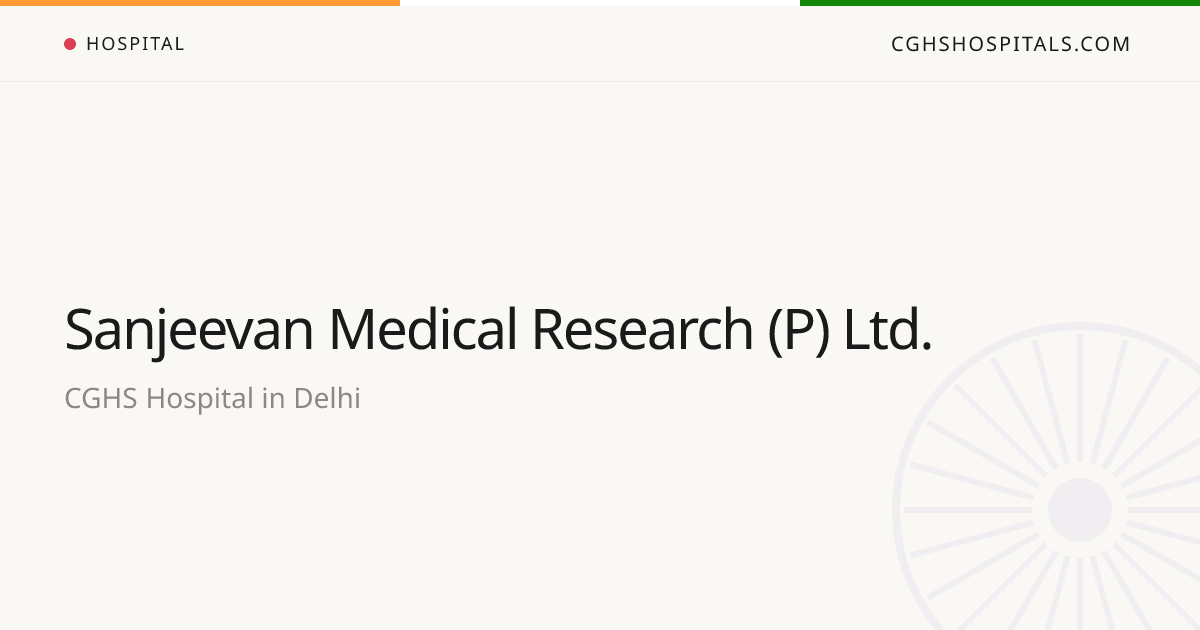 Sanjeevan Medical Research (P) Ltd.