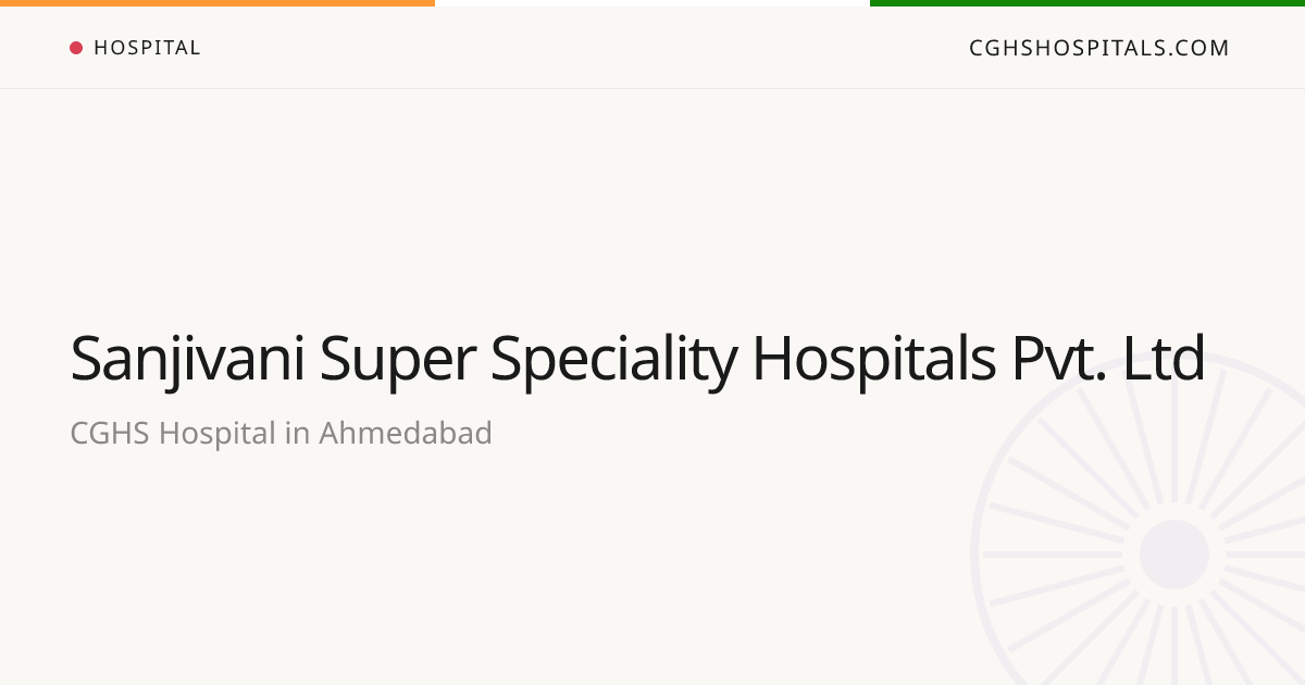 Sanjivani Super Speciality Hospitals Pvt. Ltd