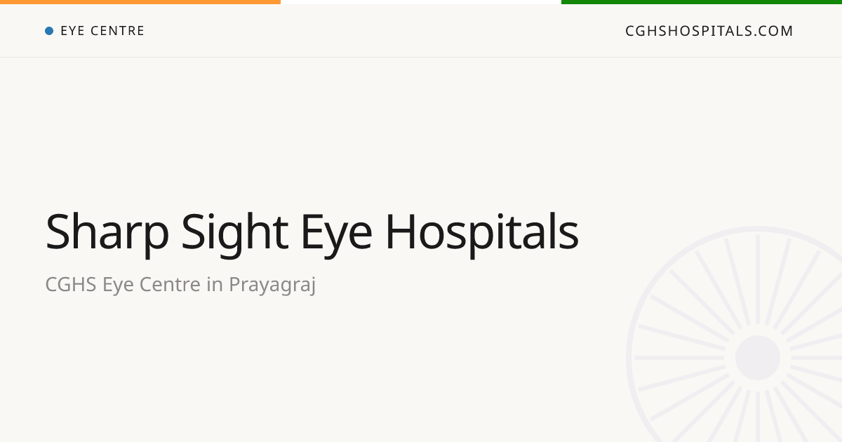 Sharp Sight Eye Hospitals (Prayagraj) — CGHS Empanelled